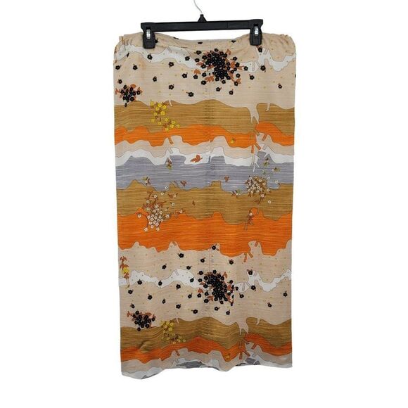 Vtg 70's Womens Skirt Handmade Drawstring Convertible Halter Strapless Dress M - Picture 10 of 13